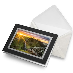 Greetings Card (Black) - Historic Hadrian's Wall UK Birthday Gift #3335