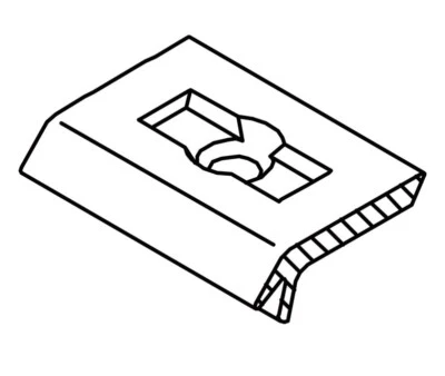 GUTMANN Klipshalter für Flügelabdeckprofil F16 / F20 mit Schraube TX10