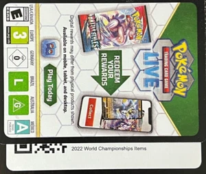 Pokemon 2022 WORLD CHAMPIONSHIPS ITEMS Online Code - FAST SEND! Emailed! - Picture 1 of 1