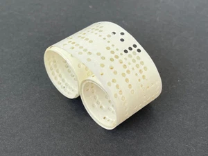 Vintage blank Punched perforated Computer Tape for IBM or ODRA systems 1m - Zdjęcie 1 z 4
