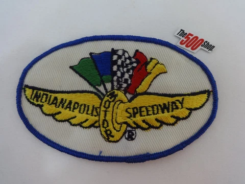 Vintage Indianapolis Motor Speedway "Wings, Wheel & Flags" logo Patch IMS Cover