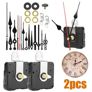 Replacement Quartz Wall Clock Movement Mechanism Motor With Hands & Fittings Kit - Picture 1 of 12