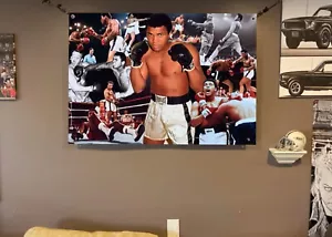 All Weather 44x31 MUHAMMAD ALI vinyl POSTER art Boxing Tyson Fury Mike Man cave - Picture 1 of 3