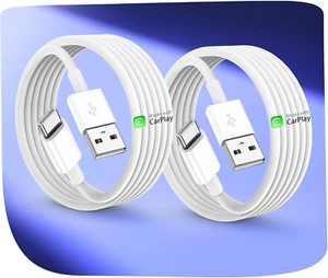 Car Carplay Charger Cable for Iphone 16/15 Plus/Pro/Pro Max,Usb a to USB C Cable - Picture 1 of 12