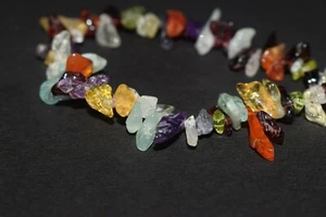 Genuine Natural Multi Mix Uncut Shape Gemstone 7" Loose Beads For Jewelry making - Picture 1 of 6