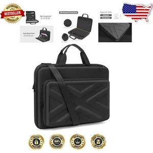 Versatile Hard Shell Computer Bag for 15 inch Laptops - Trolley Bag Compatible - Picture 1 of 9