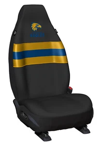 84732 WEST COAST EAGLES AFL TEAM LOGO SET OF 2 SIZE 60 FRONT CAR SEAT COVERS - Foto 1 di 1