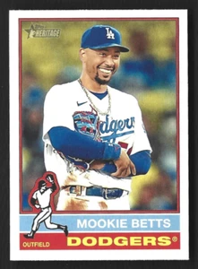 2025 Topps Heritage SP #487 Mookie Betts MLB Los Angeles Dodgers Short Print - Picture 1 of 3