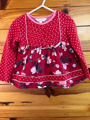Camisa túnica Matilda Jane día alegre top niñas momentos contigo floral talla 2 Foto 1 de 2
