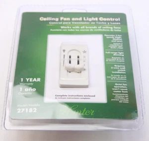 Hunter Ceiling Fan Wall Light Fan Speed Switch New 27182 3-Wire System - Picture 1 of 2