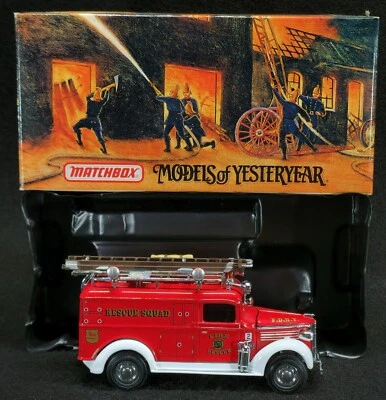 Matchbox Models of Yesteryear Fire Engine Series 1937 GMC Rescue Squad Van FDNY - Image 1 of 4