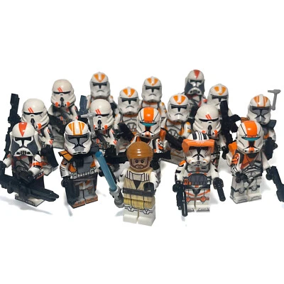 212th Battalion Obi Wan Commander Cody Star Wars Army Pack Orange Clone Troopers - Bild 1 von 4