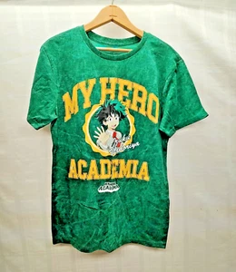 My Hero Academia Men's T Shirt Short Sleeve Graphic Green Size Small - Picture 1 of 7
