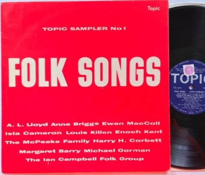 Folk Songs - Topic Sampler Vinyl LP '64 Louis Killen, Anne Briggs, Ewan MacColl - Image 1 of 4