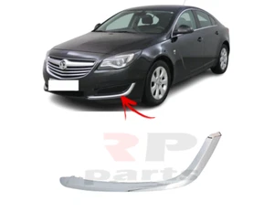PARA VAUXHALL OPEL INSIGNIA 14-17 NUEVO PARACHOQUES DELANTERO PARRILLA LATERAL CROMO MOLDURA IZQUIERDA - Imagen 1 de 7