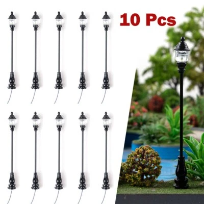 10Pcs N Scale 1:160?Model Railway LED Street Light Garden Light Model Lamps DIY - Image 1 of 4