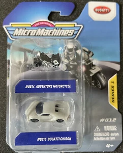 Micro Machines 2-pack Series 1 #012 Cycle & Bugatti Chiron Target exclusive HTF - Picture 1 of 6