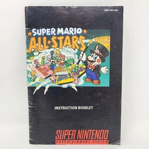 SNES Super Mario All Stars Instruction Manual Booklet Only | Super Nintendo - Picture 1 of 2