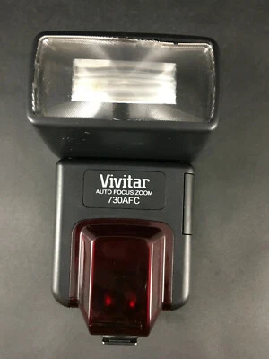 Vivitar 730AF C Auto Focus Flash for Canon Autofocus NOS w Manual Tested Working - Image 1 of 4