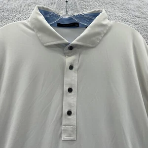 Greyson Polo Shirt Mens 2XL White Short Sleeve Collared Golf Work Tennis XXL New - Picture 1 of 14