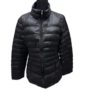 Calvin Klein Packable Premium Down Black Insulated Puffer Jacket Damen Gr. L - Bild 1 von 13