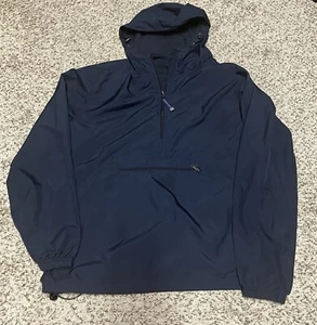 Charles River 1/4 Zip Windbreaker Pullover Navy Size Large - Picture 1 of 3