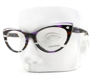Alain Mikli Eyeglasses A03087 010 Glasses Purple Brown Clear Mix 54mm No Case - Picture 1 of 5