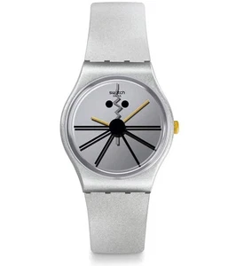 Swatch CNY New Year Cheese Squeak Squeak Quartz Silver Dial Ladies Watch GZ327 - Picture 1 of 2