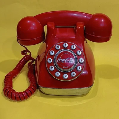 Vintage Coke, Coca Cola Snow Dome Phone, Landlines Telephone  - Image 1 of 4