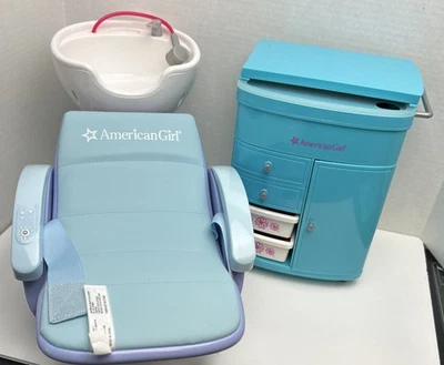 American Girl, Doll, Spa Chair, Beauty Salon, Nail Salon Set WITH ACCESSORIES - Image 1 of 4