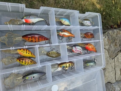 Wordens/LURH JENSEN CRANKBAITS, HOT LIPS & BRUSH BABY LURES! NICE COLORS! - Image 1 of 4