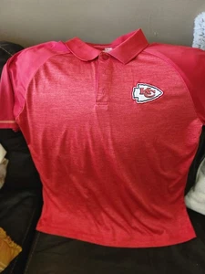Kansas City Chiefs NFL Team Apparel Men's Polo Shirt XL Red - Picture 1 of 8