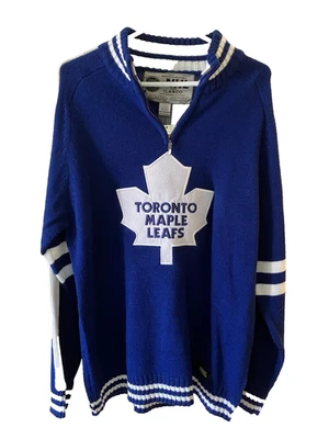 Toronto Maple Leaf Blue NHL Sweater by Ilanco - New with tags - Large - Image 1 of 4