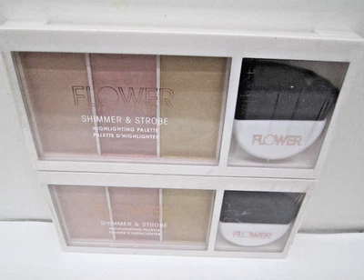 FLOWER Beauty By Drew Barrymore Shimmer & Strobe Highlighting Palette  Lot of 2 - Image 1 of 3