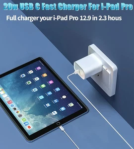 New 20W Type C Fast Charger Block Adapter USB C To USB C Cable For Apple Samsung - Picture 1 of 22