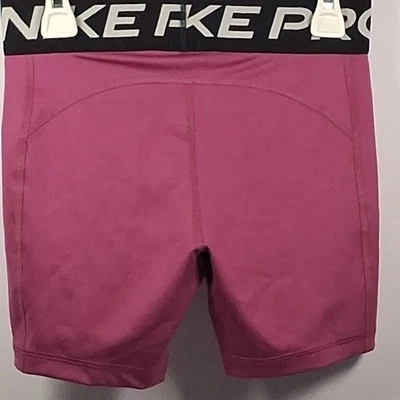 Nike DA1033-518 Girls' Large 3" Pro Shorts, Hot Fuchsia/White - Image 1 of 3