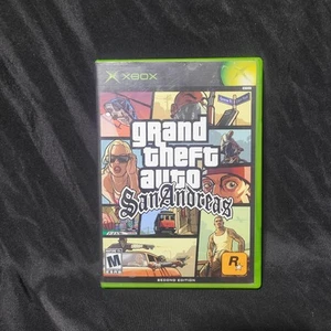 XBOX Grand Theft Auto San Andreas Game Comes w/ Game, Case, Manual,& Poster. T8 - Picture 1 of 4