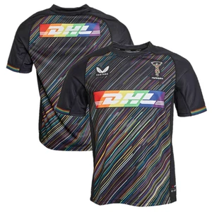 Harlequins Men's Rugby Shirt Castore Pride 23/24 Jersey - New - Picture 1 of 3