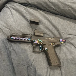 Lancer Tactical Tandemkross CTHULHU Green GBB Airsoft Pistol Black/Titanium - Picture 1 of 10