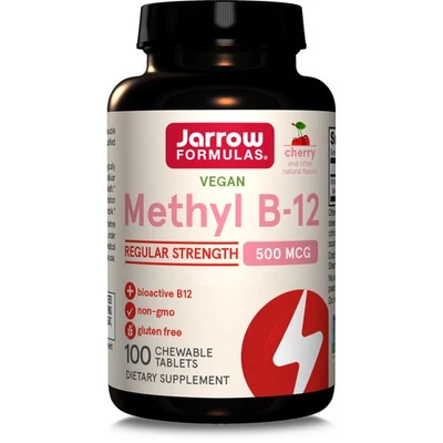 Jarrow Formulas Methyl B12 500mcg Gusto Ciliegia 100 Compresse masticabili - Immagine 1 di 4