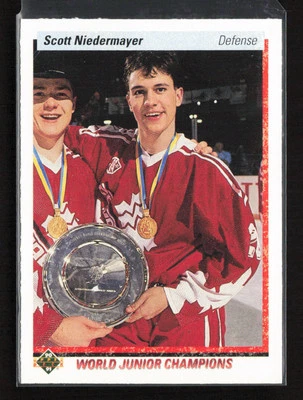 1990-91 Upper Deck #461 Scott Niedermayer Canada Rookie Near Mint or Better - Image 1 of 2