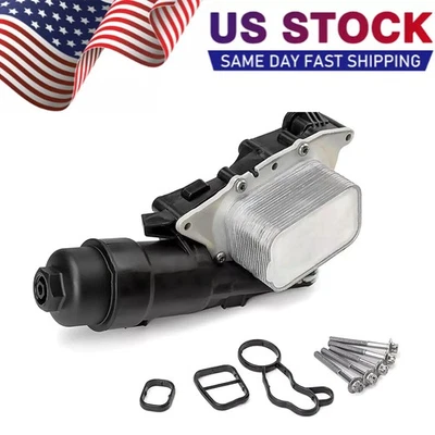 11428585235 Carcasa de filtro de enfriador de aceite de motor para 14-20 BMW i8 X1 X2 Mini Cooper Foto 1 de 4