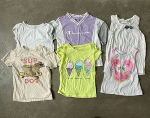 LOT (6) Girls Tanks T Shirts Carters Champion Mini Boden Tommy Gap Size 5 CUTE - Picture 1 of 8
