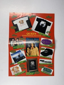 Queen Intranational Fan Club Merchandise Sheet Original promotion circa 1996 - Picture 1 of 12