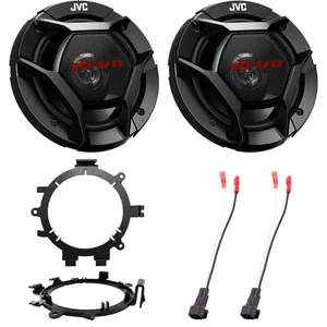 Altavoces estéreo de audio para automóvil JVC 6,5" 2 vías con soportes de montaje y arnés de cable - Imagen 1 de 5