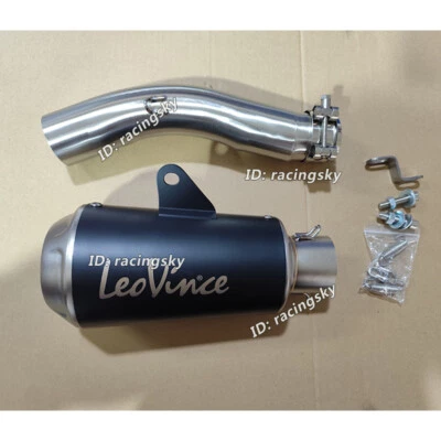 Silenciador negro 51 mm tubo de escape enlace medio 51 mm para Suzuki GSXR 600 750 2008 2009 2010 Foto 1 de 4