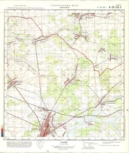 Mapa topográfico militar soviético ruso - SMENIVKA (Ucrania), 1:50K, edición 1980 - Imagen 1 de 5