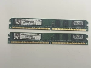 Kingston KVR667D2N5/2G 4GB (2x2GB) PC2-5300 DDR2-667 Low Profile RAM - Picture 1 of 2