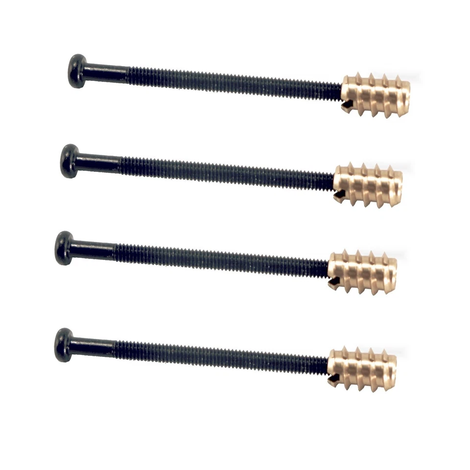Bass Pickup Screw and Brass Insert (set of 4) Black 081833BK-4P - Image 1 of 4