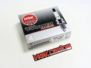PAQUETE DE BUJÍAS NITROSAS QTY 4 NGK R5671A-8 4554 V POWER RACING TURBO - Imagen 1 de 1